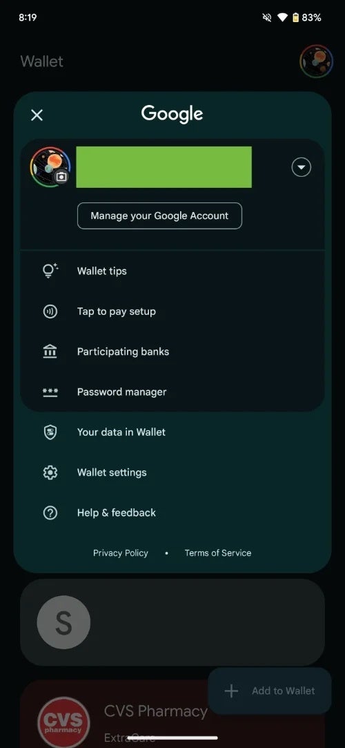 Google Wallet Payment Methods