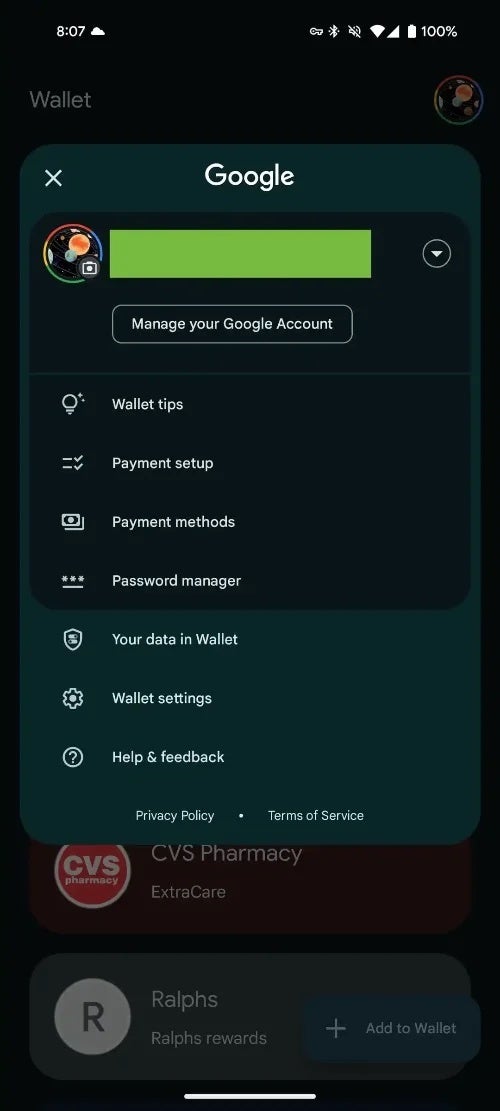 Google Wallet Payment methods 1
