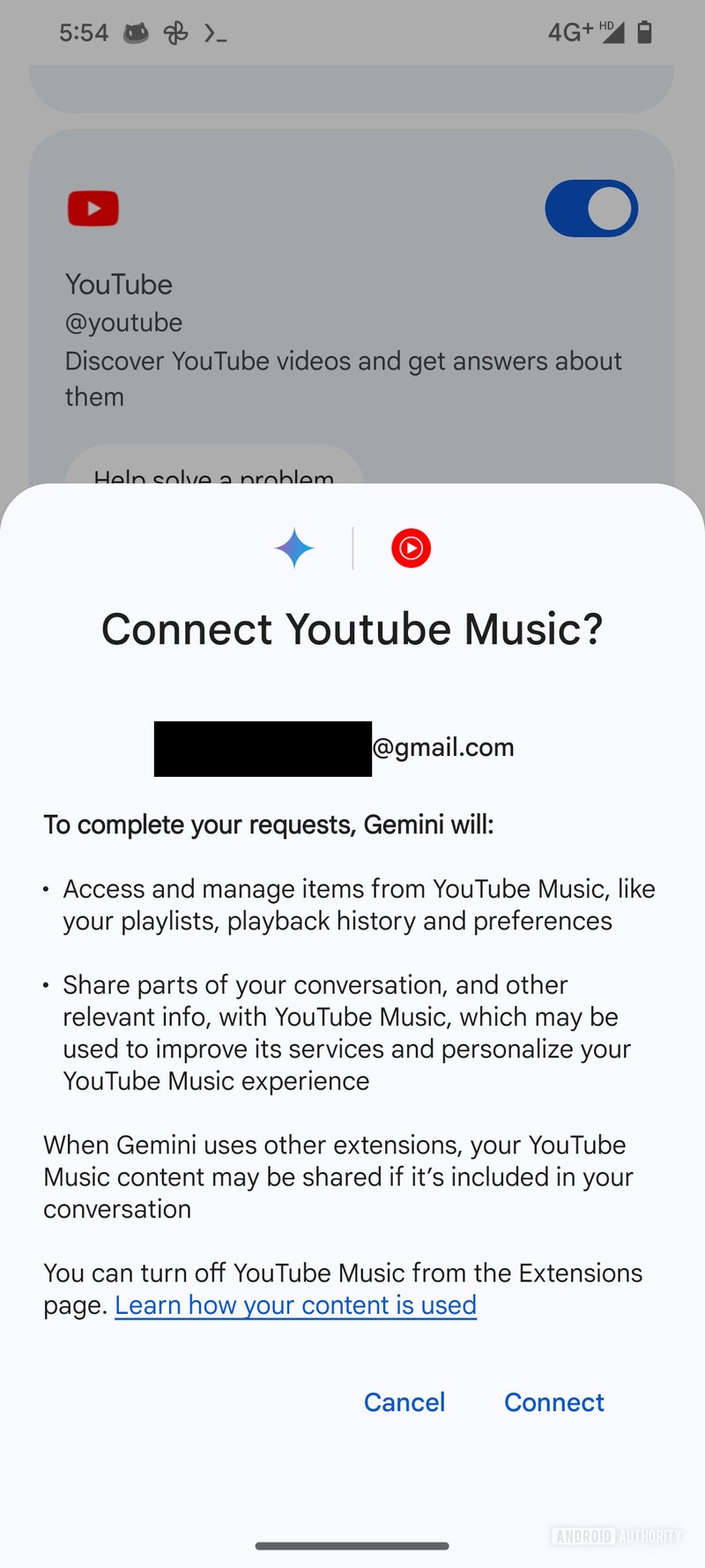 You may soon be able to add YouTube Music as a Google Gemini extension