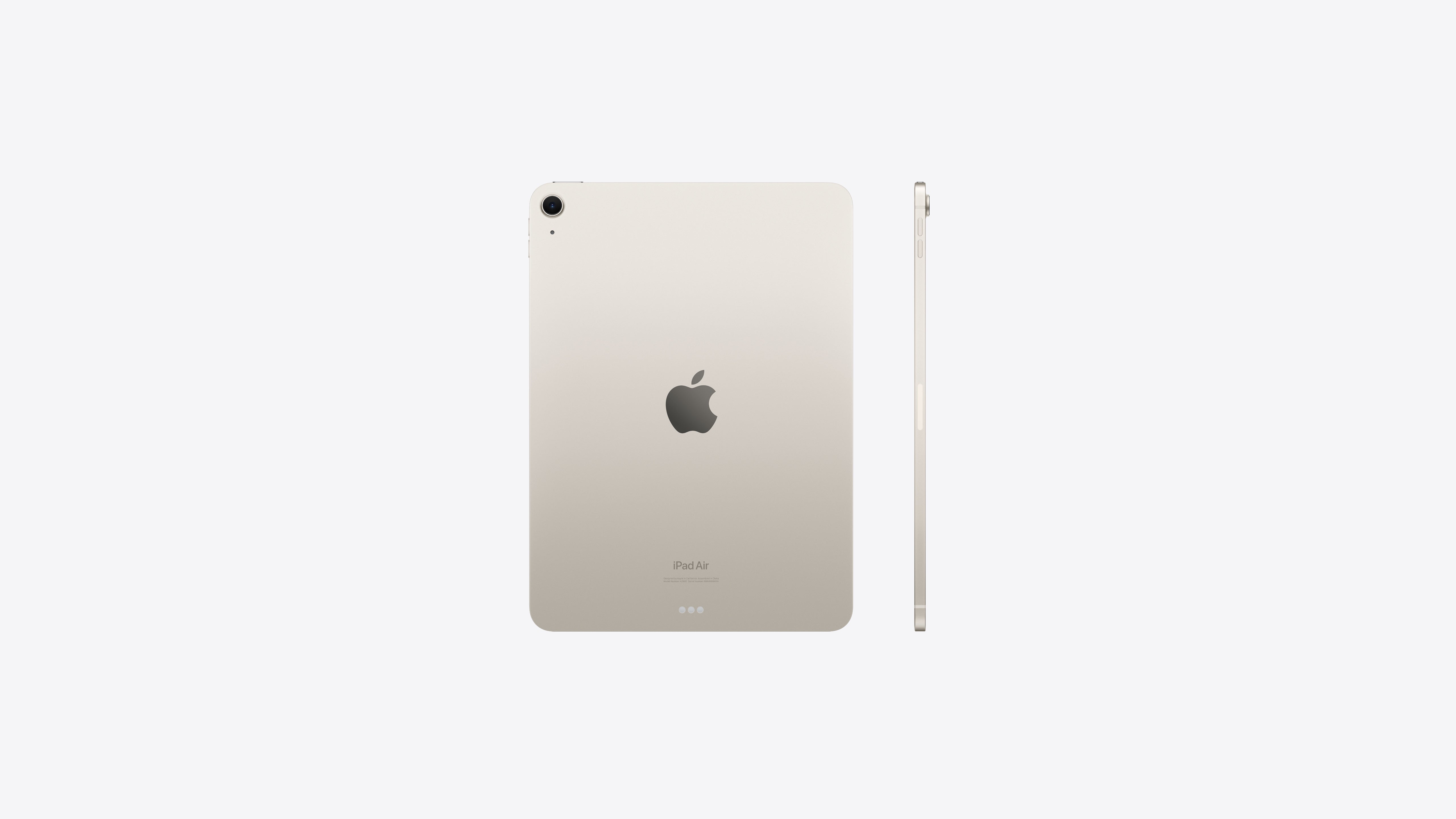 The iPad Air 2024 in Starlight (Image Credit - Apple) - iPad Air (2024) colors: all the official hues