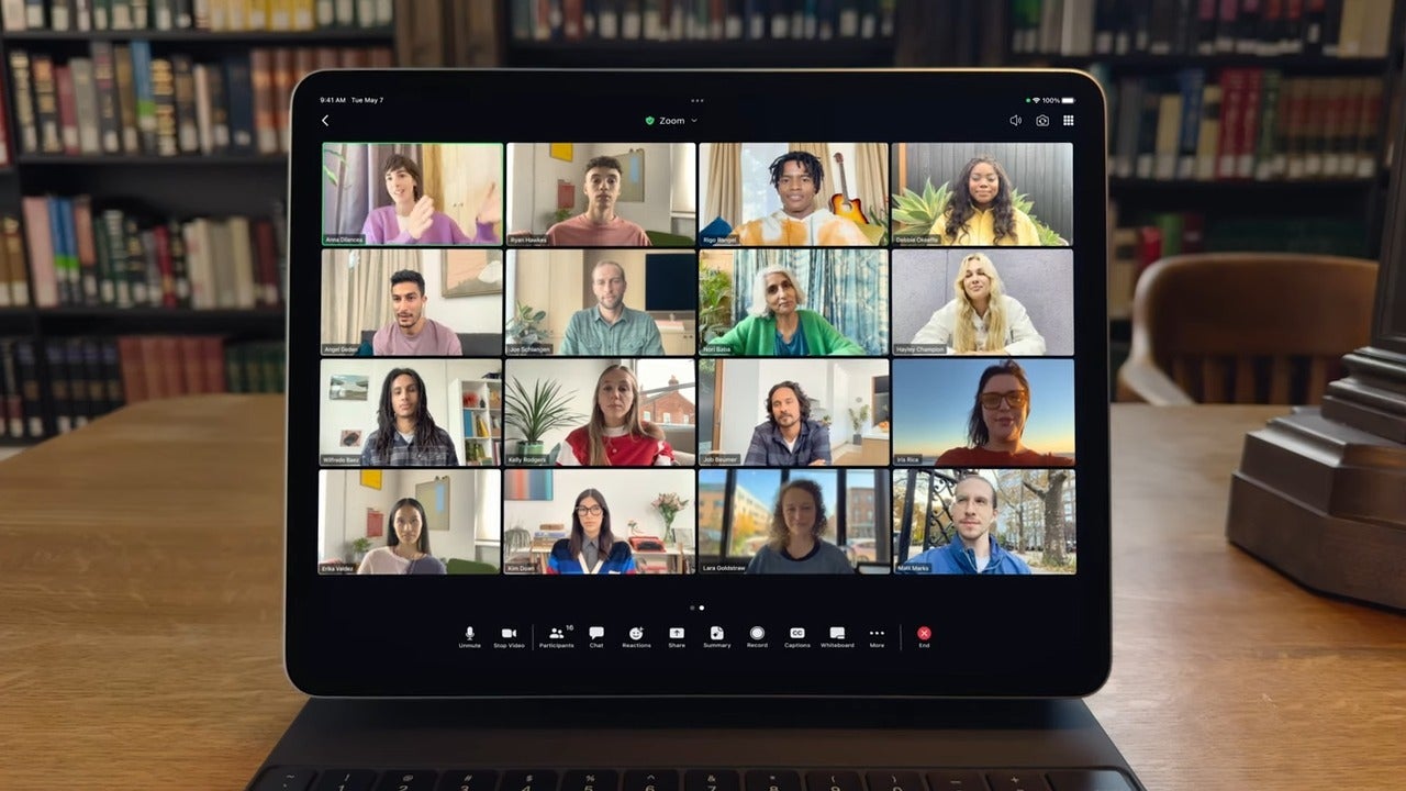 You can now see more participants in a zoom call with the larger 13-inch iPad Air - Apple says half its users choose the bigger screen size when it comes to iPad
