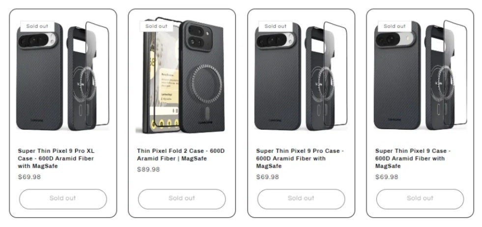 Thinborne&#039;s website lists four Pixel cases for models coming this fall - Case manufacturer&#039;s website shows four Pixel models coming this fall
