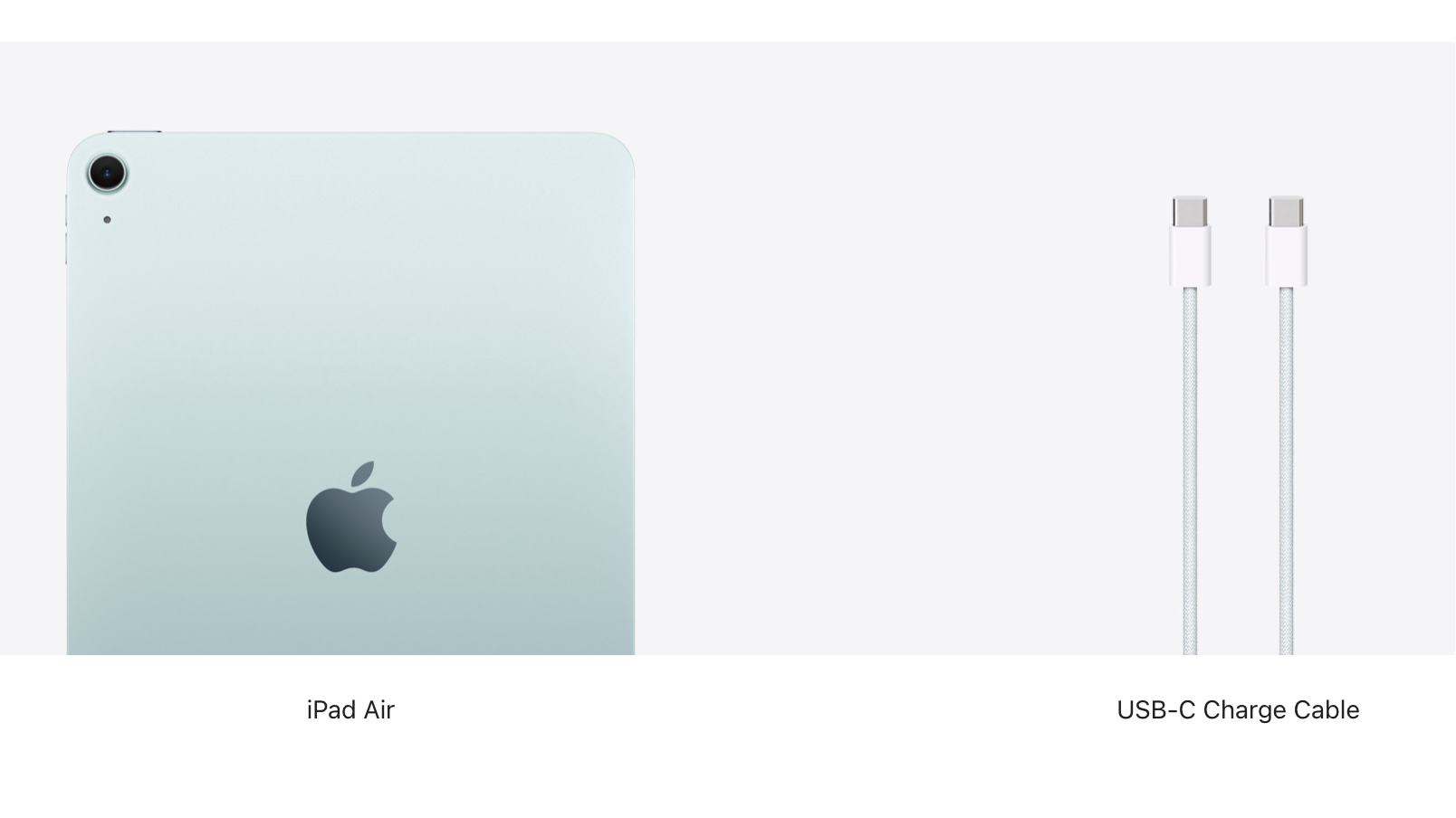 The new iPad Air M2 (2024) with USB-C charging cable (Image Credit–Apple) - Want the new iPad Pro or iPad Air? Well, prepare to bring your own charger in the EU and UK