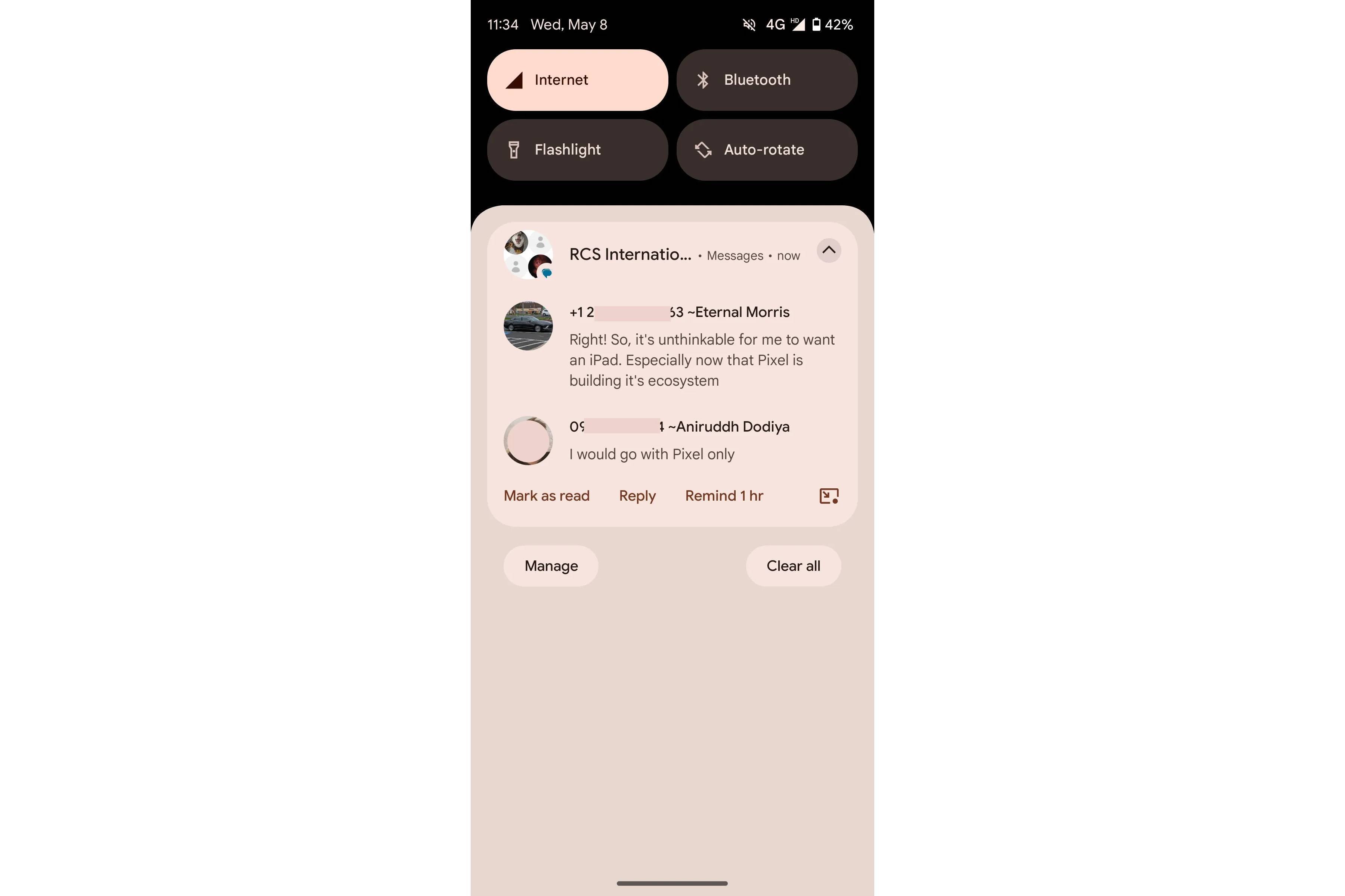 Google may soon start displaying names of unknown text senders in notifications