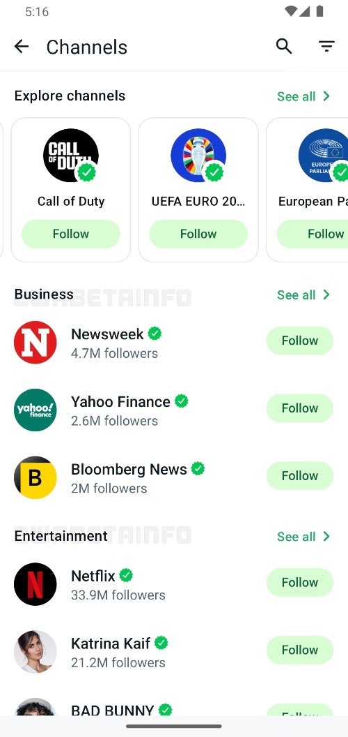 WhatsApp is working on improving Channel discovery with a new categorization feature