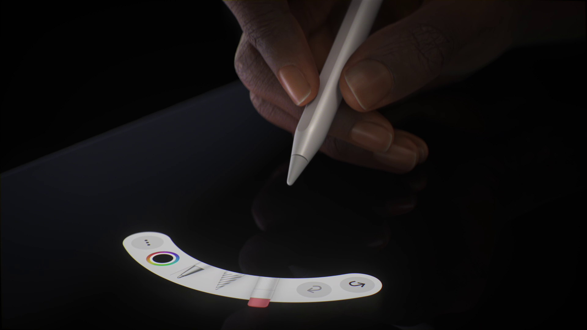 Apple Pencil Pro allows you to squeeze and get a palette for brushes - iPad Air and Pro: 13-inch, with Pencil Pro support. Could the iPad Pro M4 get outshined?