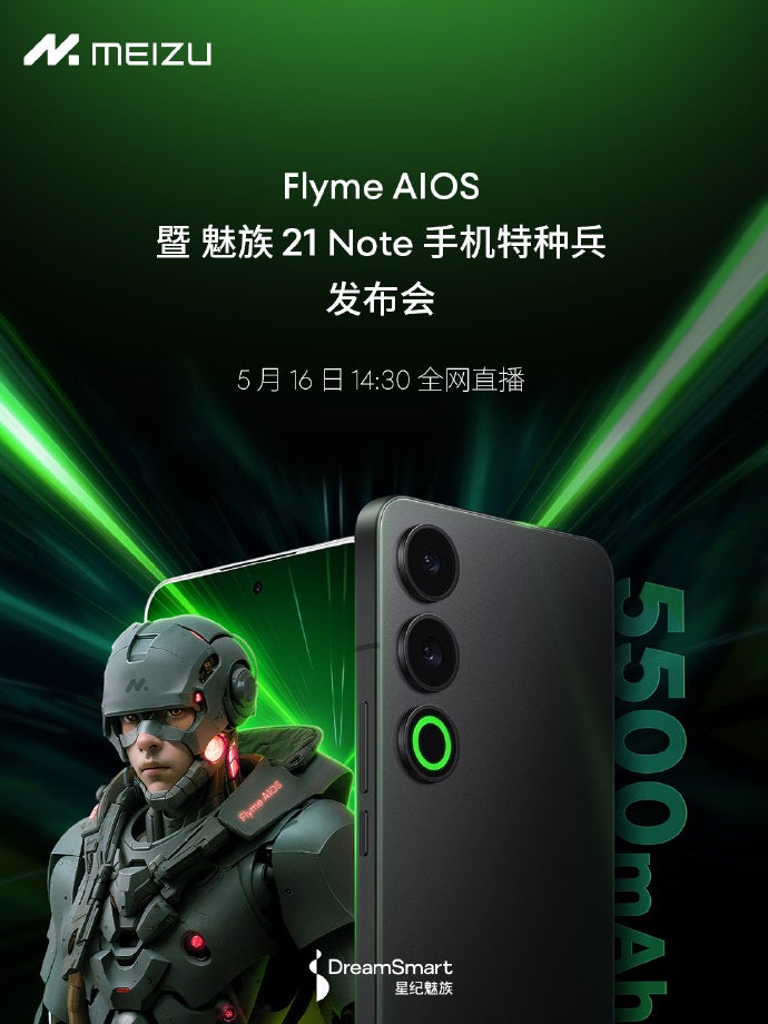 Meizu’s last flagship (?), the 21 Note, confirmed to arrive on May 16
