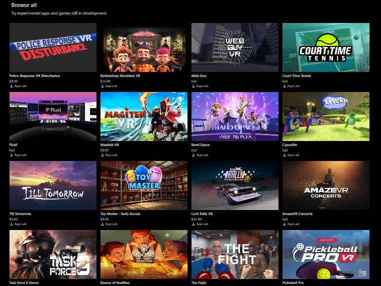 App Lab opens up a treasure trove of VR experiences. | Image credit &amp;mdash; PhoneArena - Meta’s App Lab lands on the restructured Horizon Store