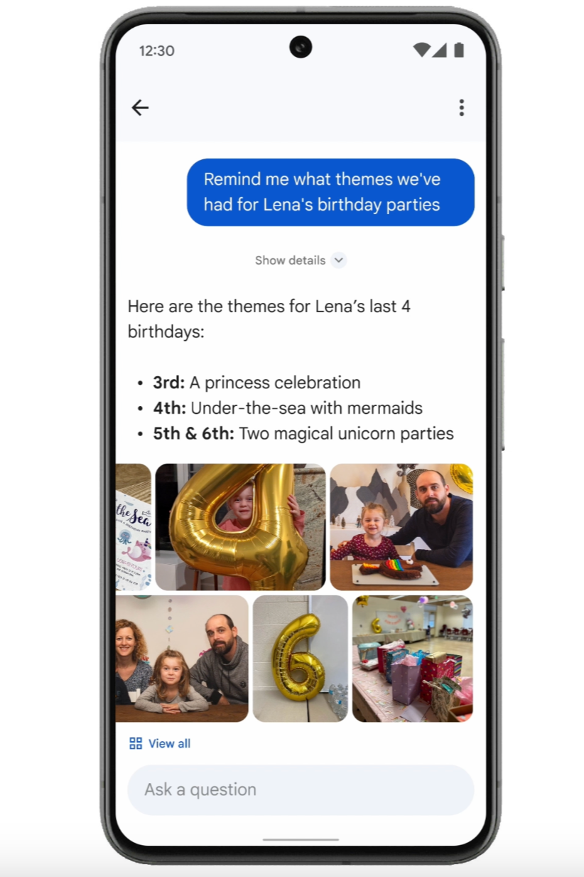 Image Credit–Google - Google unveils Ask Photos powered by AI to help you organize your gallery