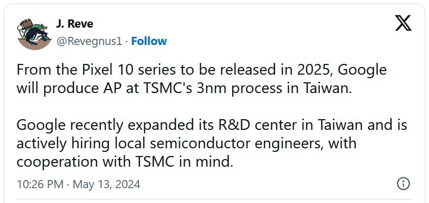 The Tensor G5 for the Pixel 10 series will be built by TSMC using its second-gen 3nm process node - Here's why you might want to wait for the Pixel 10 series to upgrade