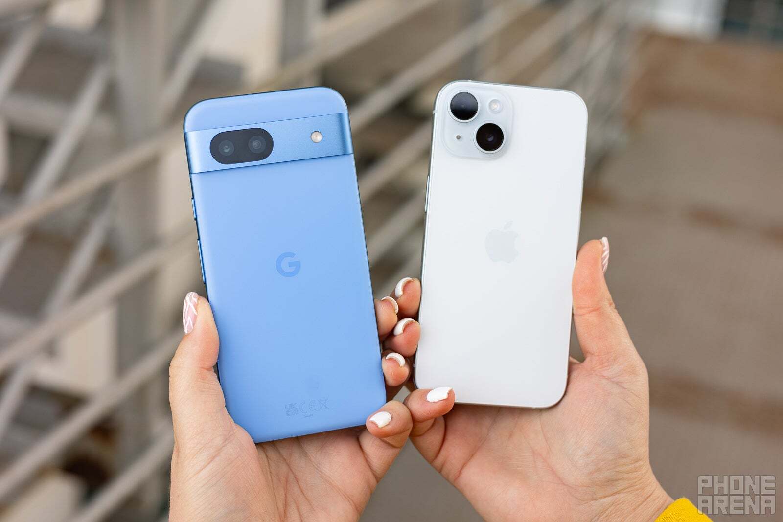 The Pixel 8a and the iPhone 15 (Image Source - PhoneArena) - Is it too early to say that the iPhone SE 4 could destroy most Android midrange phones?