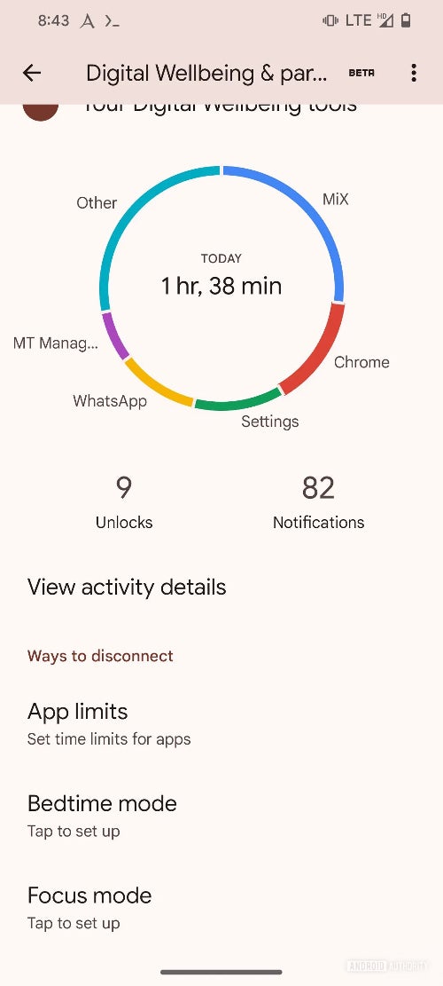 Android's Digital Wellbeing app will be getting an app refresh with new features soon
