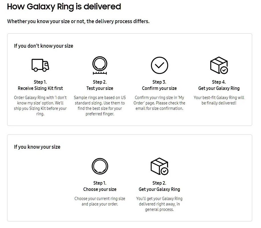 Leak reveals that ordering your Galaxy Ring will be a snap if you know one piece of personal info