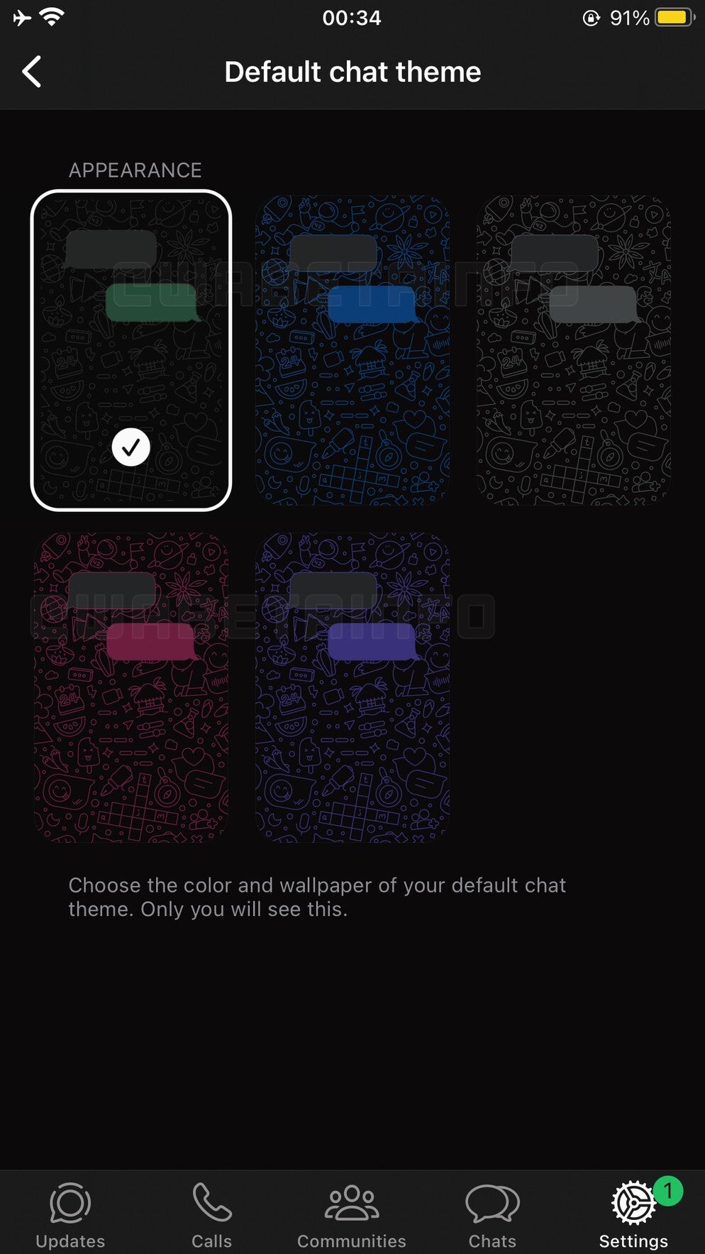 Image Credit–WABetaInfo - Meta to bring more color to WhatsApp with new chat theme customization on iOS