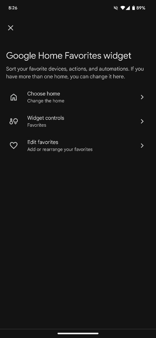 Google Home working on a new smart home widget for your device's home screen