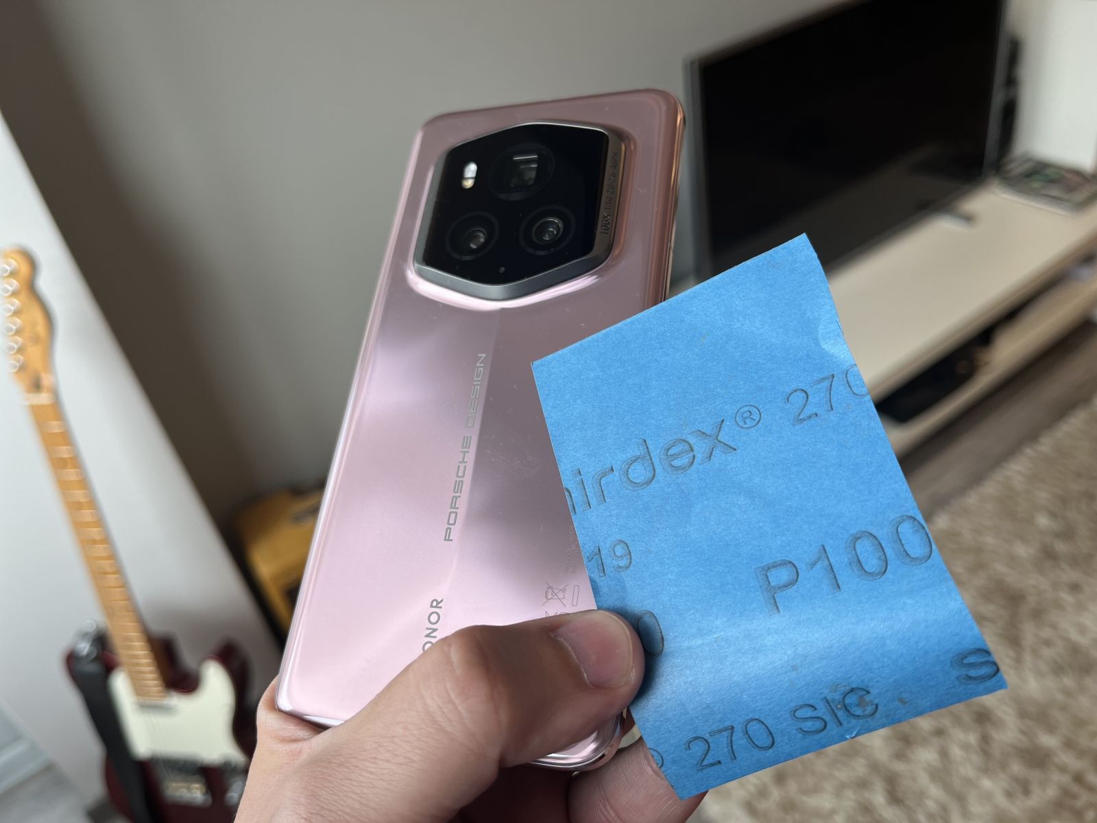 Phone and sandpaper, just a regular day at work - The Next Big Thing? Phone with Unscratchable Display raises the bar for future iPhone and Galaxy