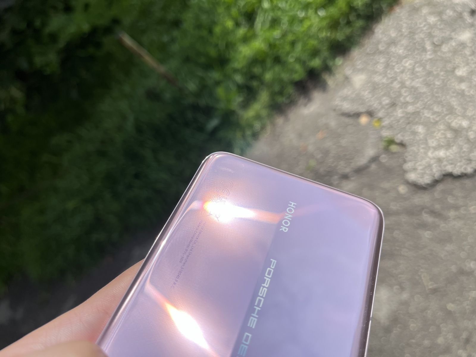 You can see the scratch in the upper left corner - The Next Big Thing? Phone with Unscratchable Display raises the bar for future iPhone and Galaxy