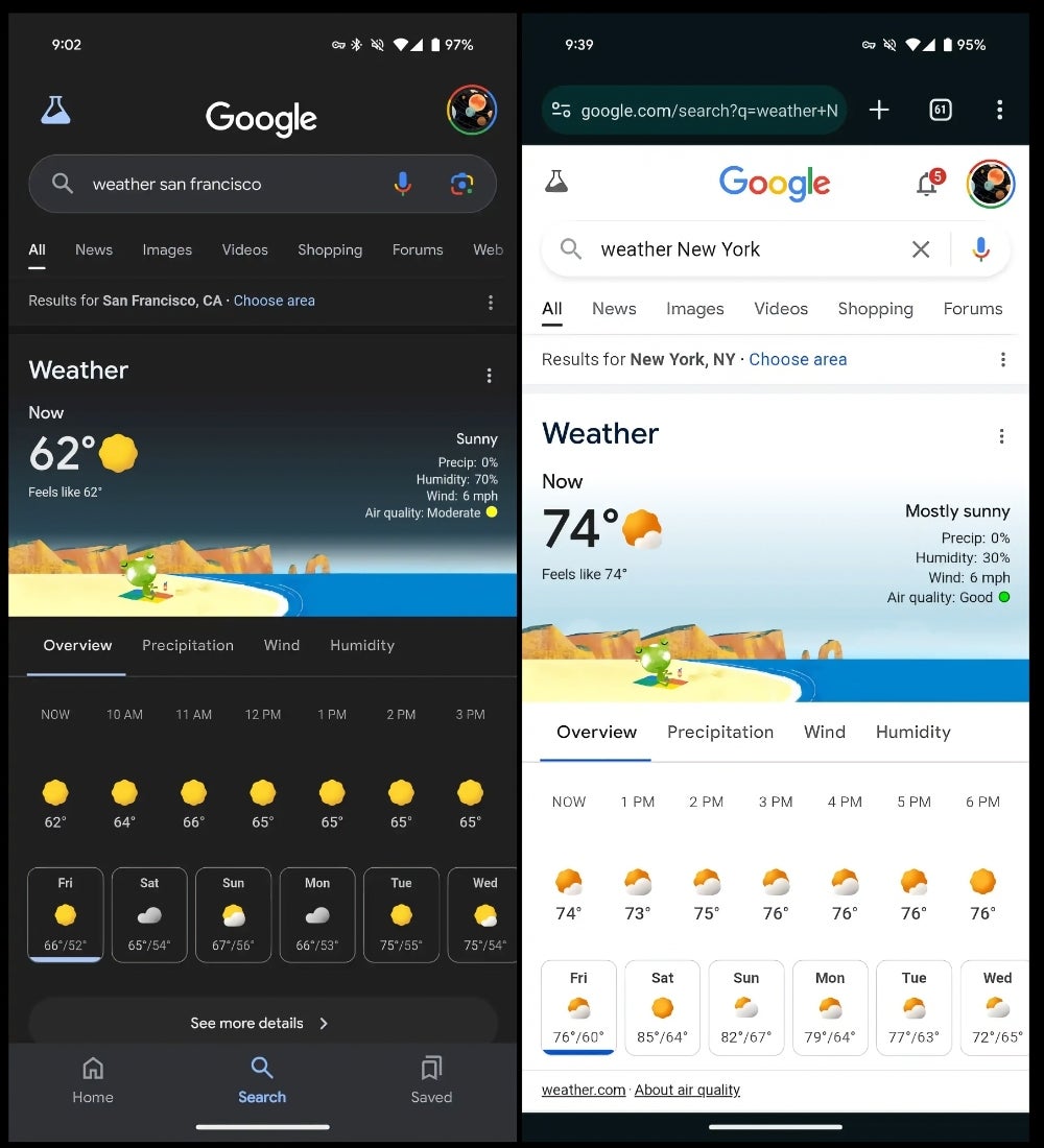 Google enhances mobile weather experience with air quality update