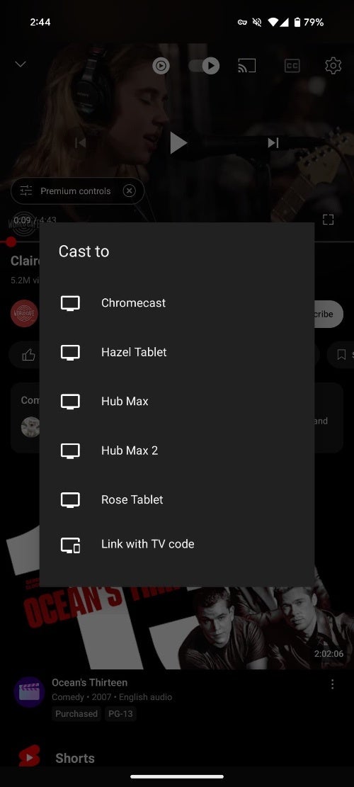 YouTube app rolling out a redesigned &quot;Cast&quot; menu that lacks a &quot;Disconnect&quot; button