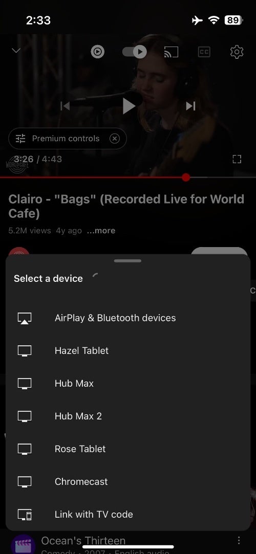 YouTube app rolling out a redesigned &quot;Cast&quot; menu that lacks a &quot;Disconnect&quot; button
