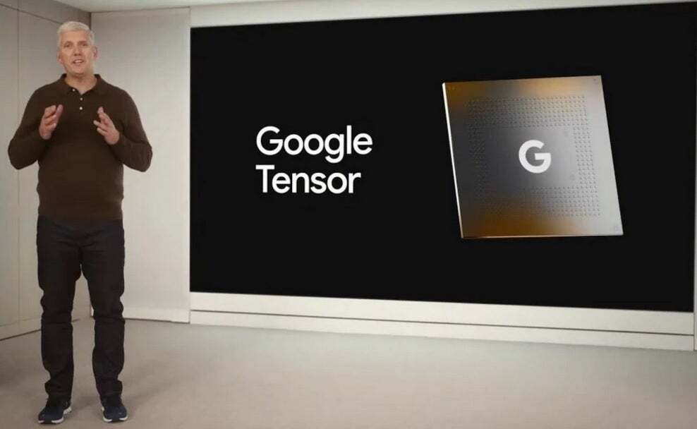 The first Google Tensor chip is introduced by Rick Osterloh at a Google presentation - The Pixel 10 might come with an inherent vice that could make the Pixel 9 stand out