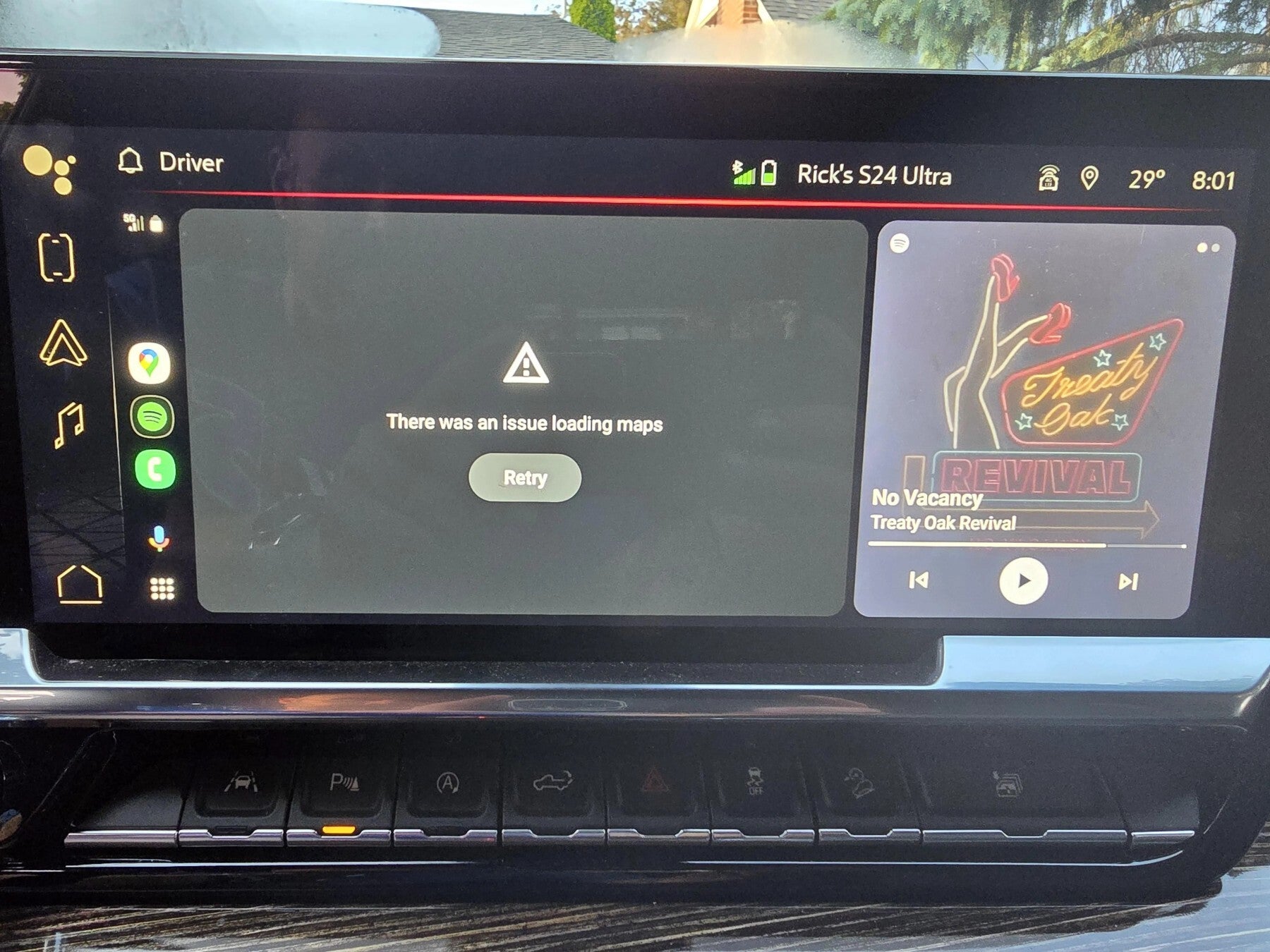 Some folks had trouble loading Google Maps on Android Auto | Image Credit – Tiekal/Reddit - Google Maps beta's wrong turn gets a fix for the Android Auto woes