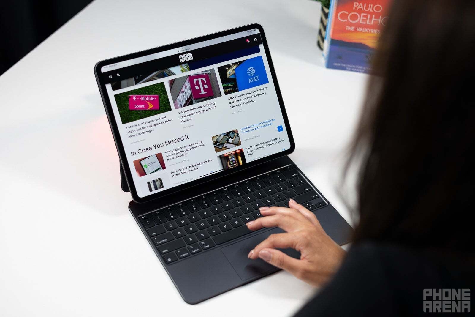 Is it a computer yet? Sort of, but not really... (Image credit - PhoneArena) - Is Apple finally afraid of the competition? Unusual moves: folding MacBooks, iPhones, AR/VR headset, PC-like iPad