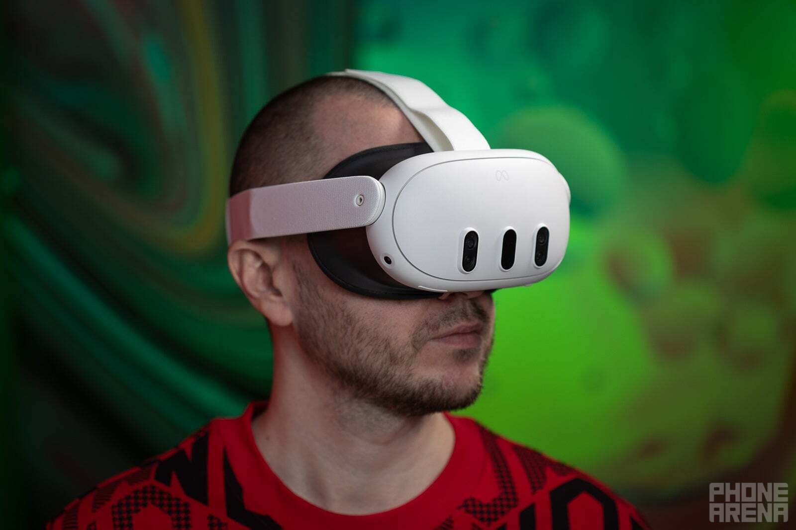 The popular Meta Quest 3 headset here is $499 (Image credit - PhoneArena) - Is Apple finally afraid of the competition? Unusual moves: folding MacBooks, iPhones, AR/VR headset, PC-like iPad