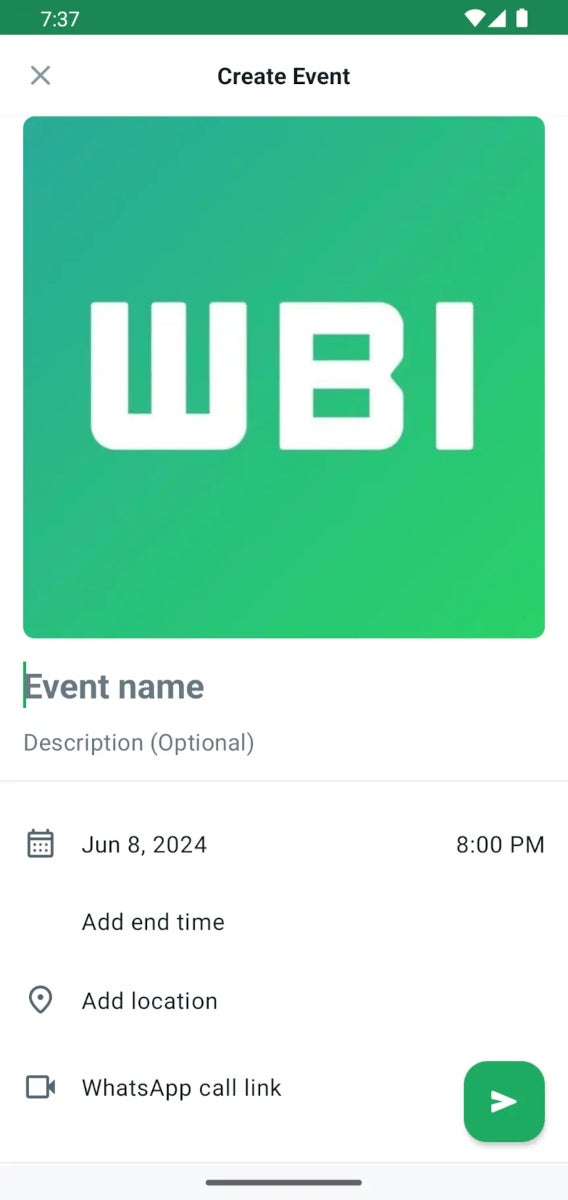 Add a cover photo to an upcoming event, Credits - WABetaInfo - WhatsApp working on a small, yet very useful new feature for Community groups