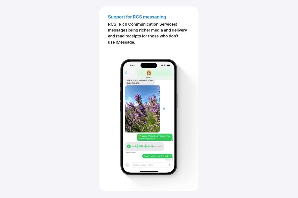 FINALLY: Apple announces RCS support coming to iPhones via iOS 18 this fall