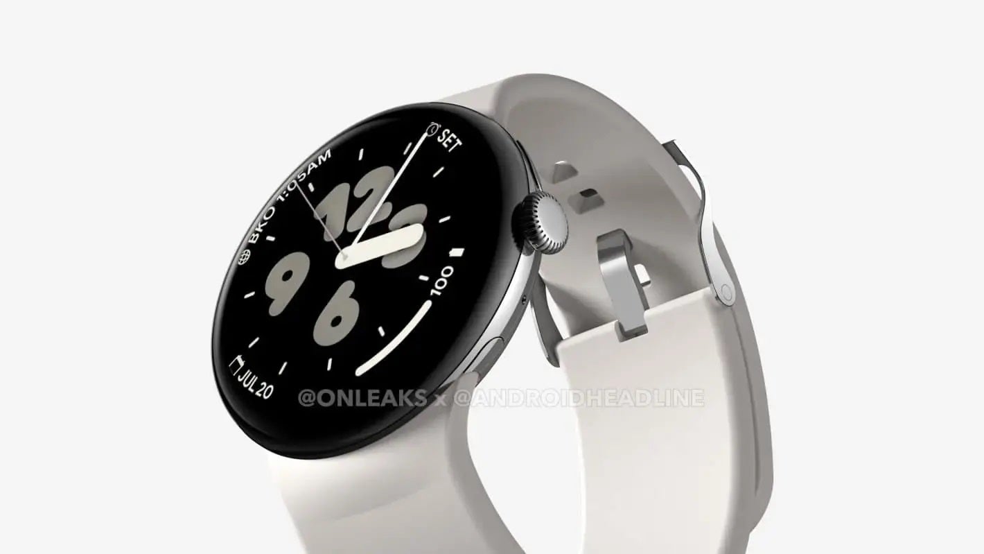 Leaked images of what is being called the Pixel Watch 3 XL | Image credit – Android Headlines - That's the way for the king-sized Pixel Watch 3 XL to break free from its own curse