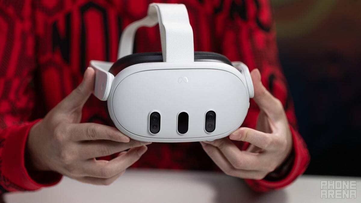 The Meta Quest 3 headset (Image credit - PhoneArena) - You don&#039;t need to spend $3,500 on an Apple Vision Pro, just get a Quest 3 and this $10 app