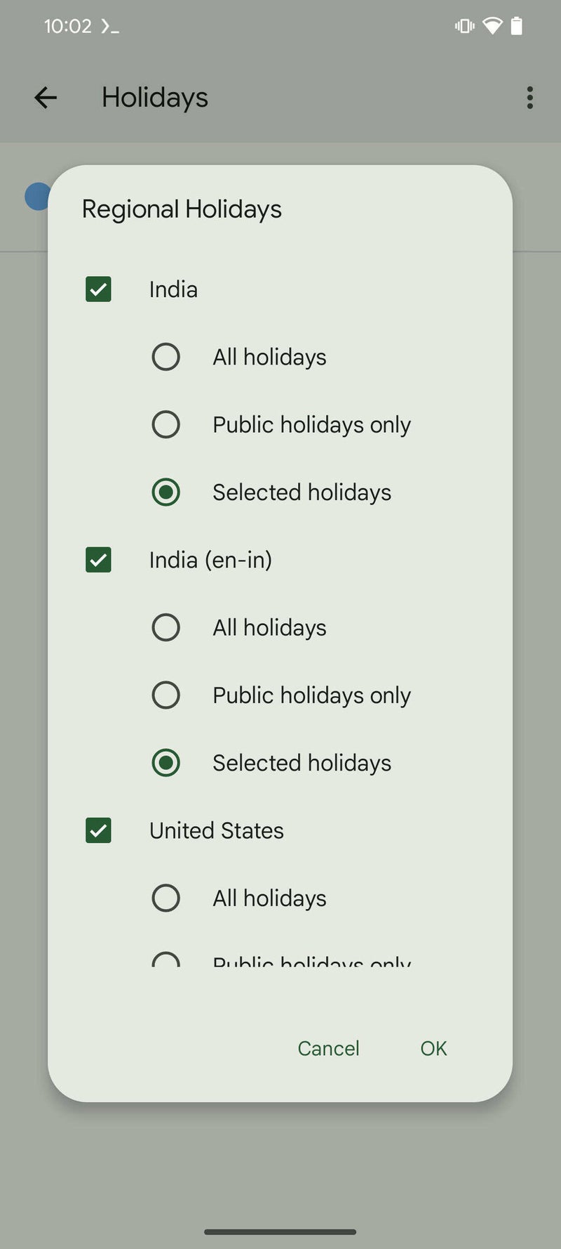 Google Calendar may soon let you hide specific holidays