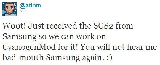 Samsung gives the CyanogenMod crew a Galaxy S II, says to fire at will