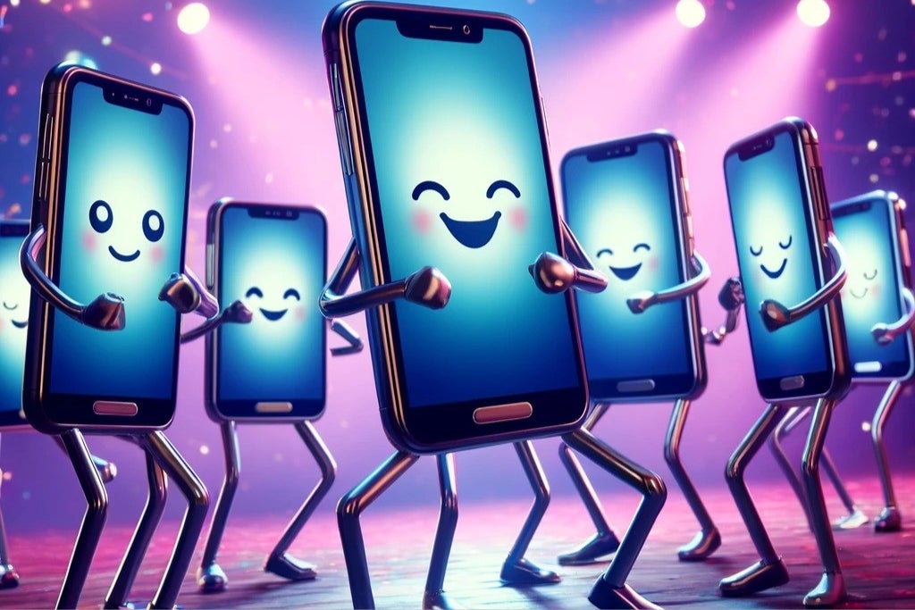 Smartphones have danced their way into our hearts and lives. | AI-generated - Even if you had your flip phone fling, would you really give up the smartphone?