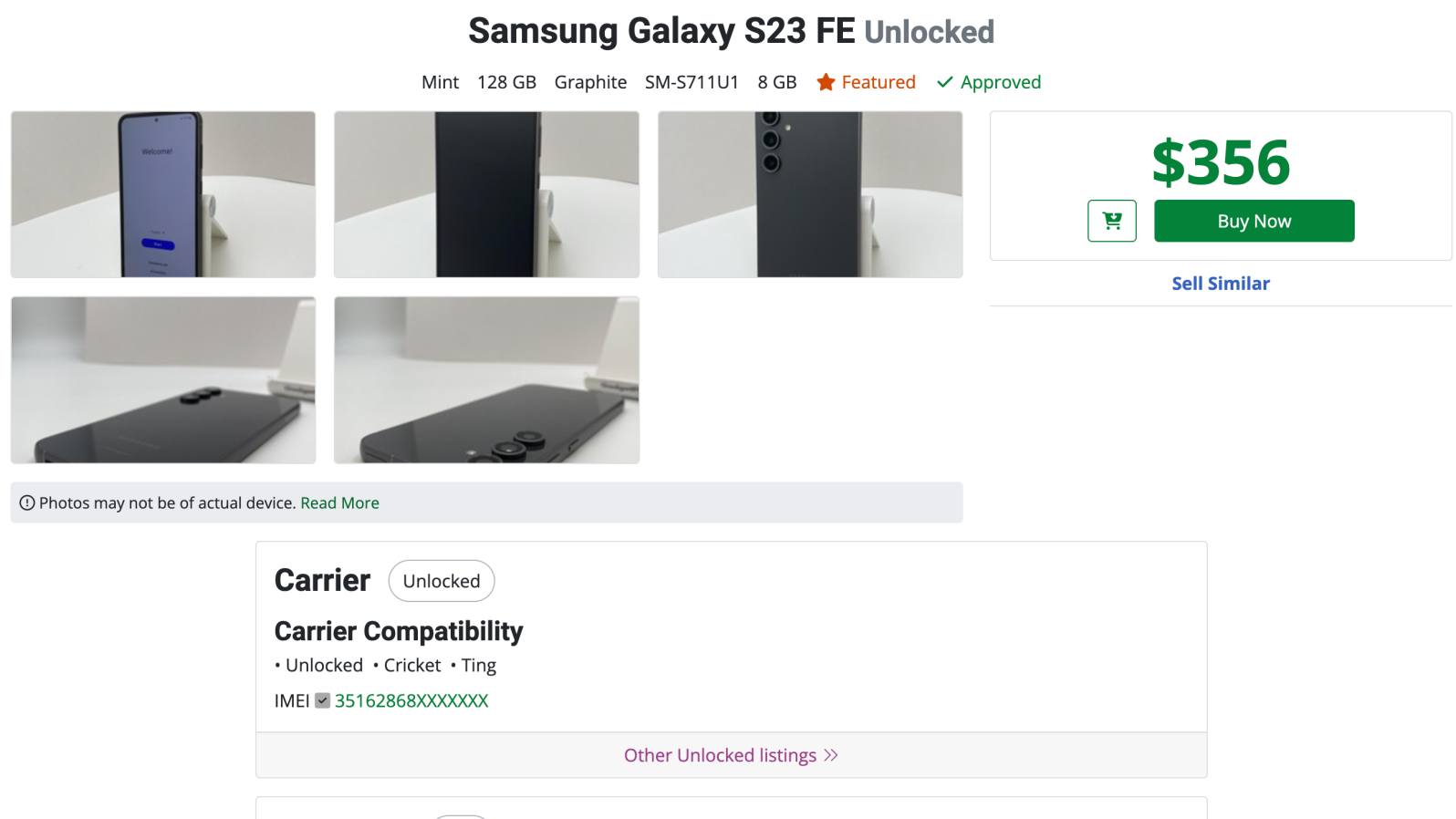 A refurbished, mint-condition Galaxy S23 FE goes for as low as $350 on Swappa, which makes it arguably the best Android deal around. - Samsung’s upcoming Galaxy S24 FE to make the Galaxy S24 Ultra look super awkward?