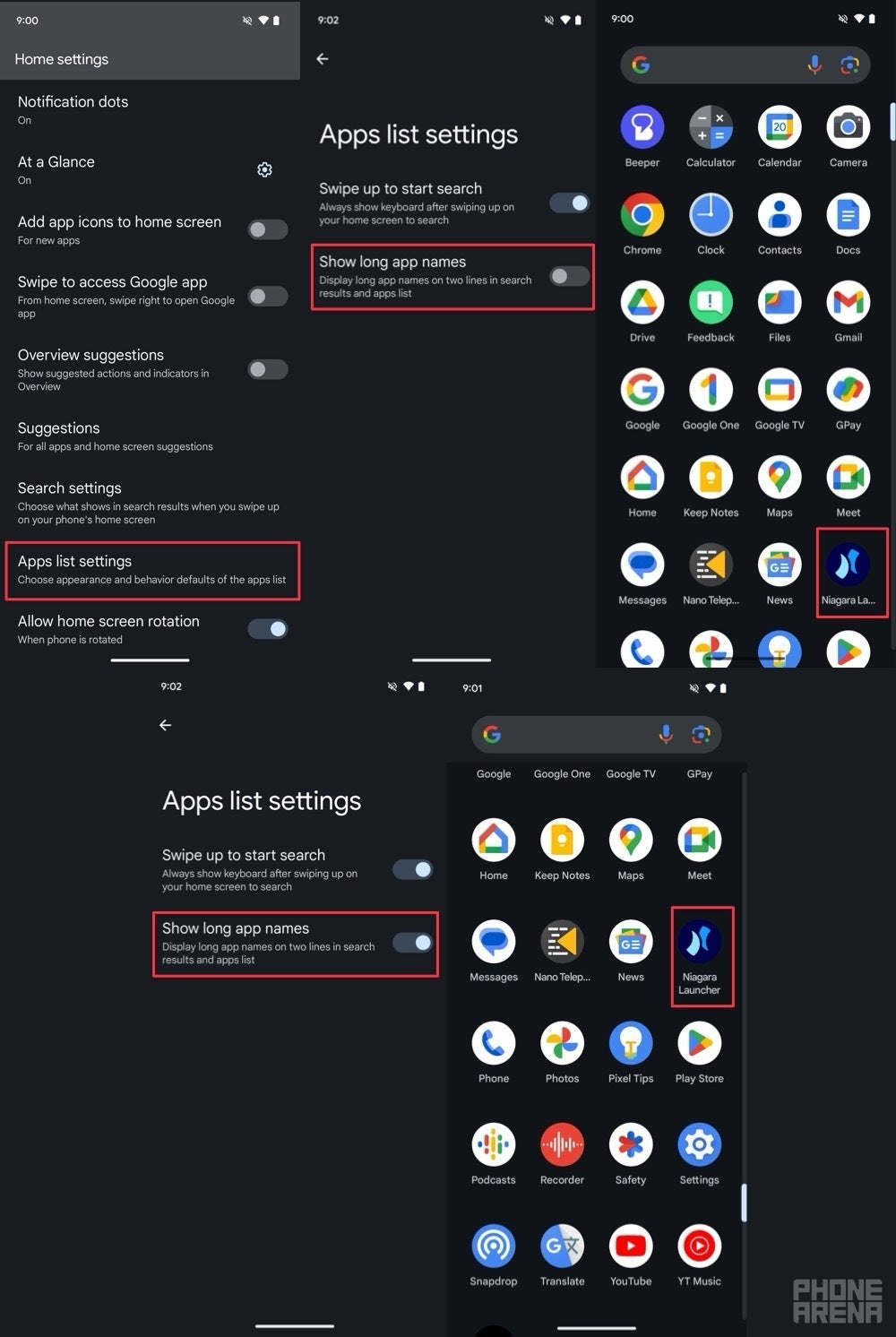 Pixel launcher to finally display full app names in Android 15