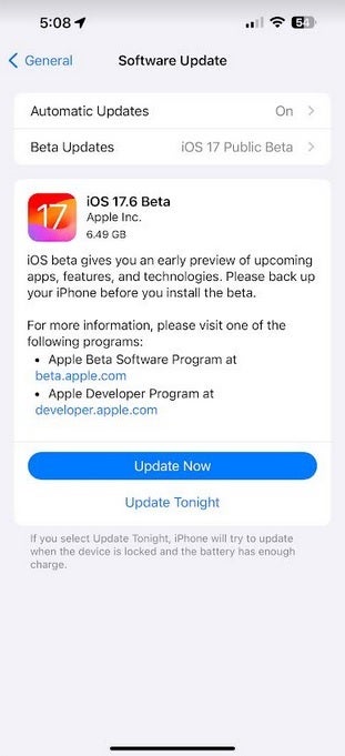 Apple releases iOS 17.6 public beta 1 - Apple releases a public beta for iOS, but not the one you&#039;ve been waiting for