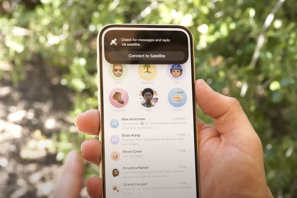 Image courtesy of CNET - Apple Messages via satellite on iOS 18: First Look