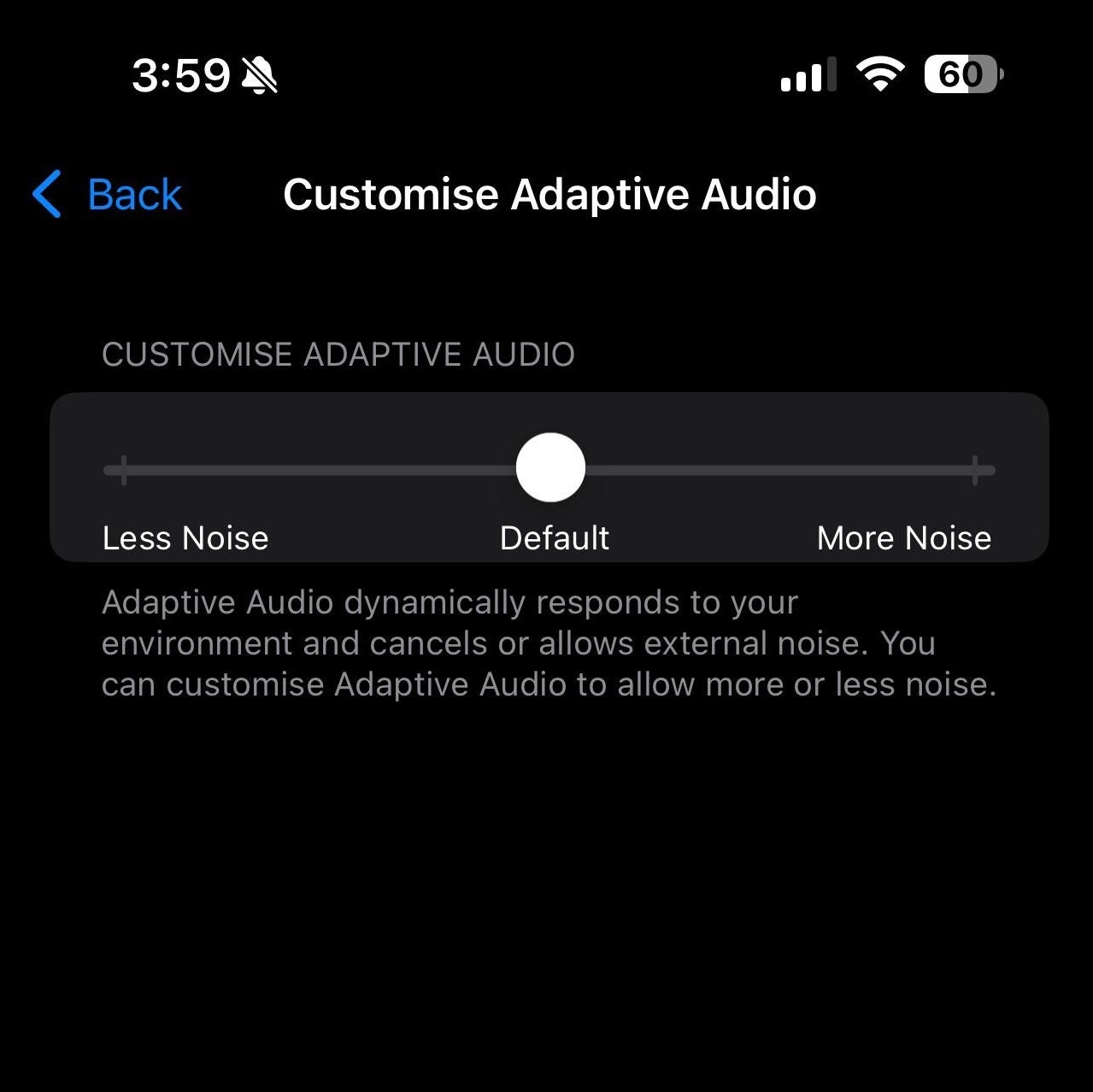 Image credit –  livetester0600/Reddit - New AirPods Pro beta feature lets you fine-tune noise cancellation