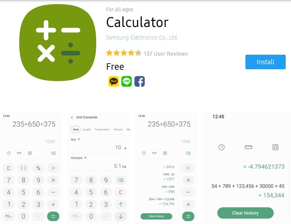 The Samsung Calculator app has received an update. Image credit-Samsung - Galaxy device owners receive update for the Samsung Calculator app
