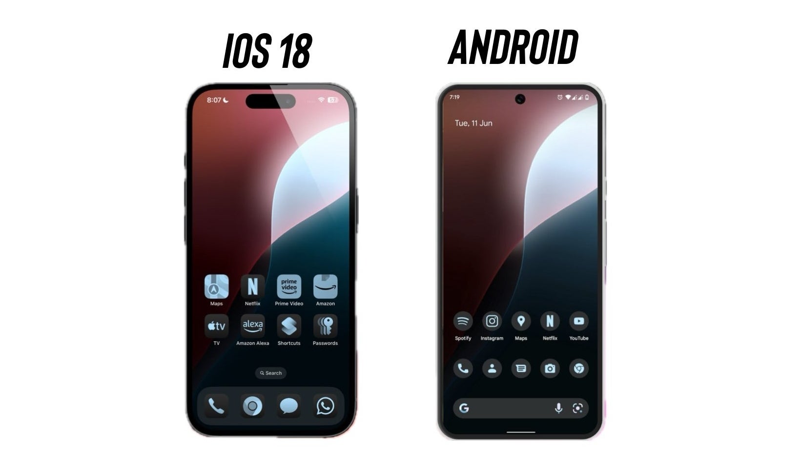 The Pixel&#039;s icons look much better, because it it&#039;s using a custom icon pack. - iOS 18 turned my iPhone into a bad Android phone; proves why Apple refused to make the iPhone &quot;fun&quot;