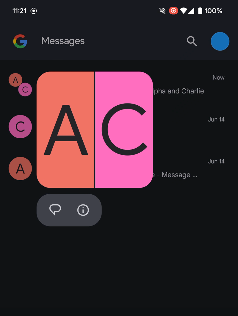 The Call option is missing from Group chats | Image credit – 9to5Google