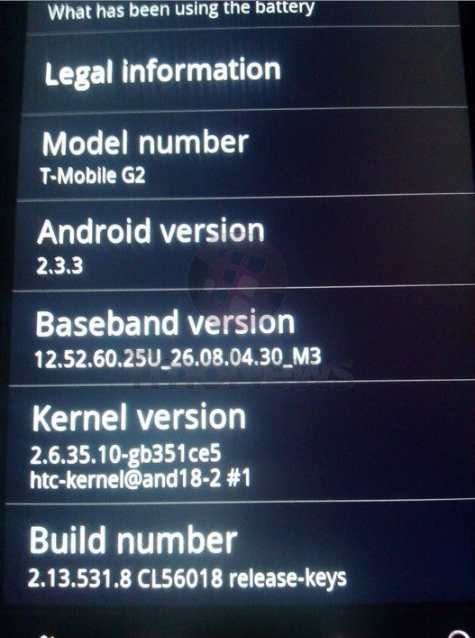Some T-Mobile G2 replacement units are being sent out with Android 2.3.3 aboard - T-Mobile G2 replacement units are coming back with Gingerbread aboard
