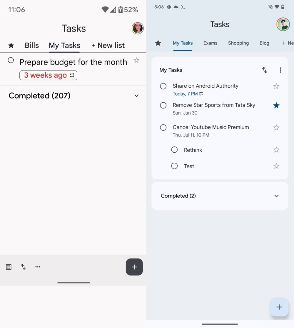 Google Tasks explores floating action button for Android redesign