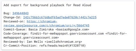 Google Chrome to add background playback for Read Aloud on Android