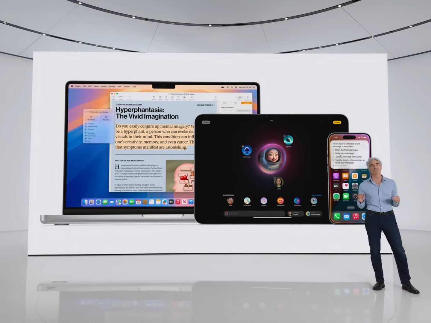 Apple aims to revolutionize its platforms with Apple Intelligence. | Image credit — PhoneArena - Apple Intelligence reportedly coming to Vision Pro as the two industries collide
