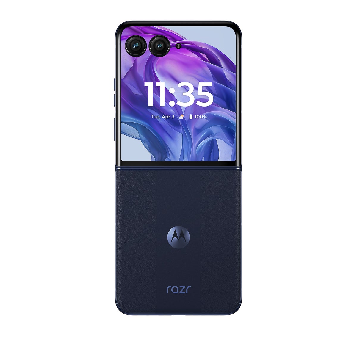 The Motorola Razr Plus in Midnight Blue. | Image Source - Motorola - Motorola Razr Plus (2024) colors: all the official hues