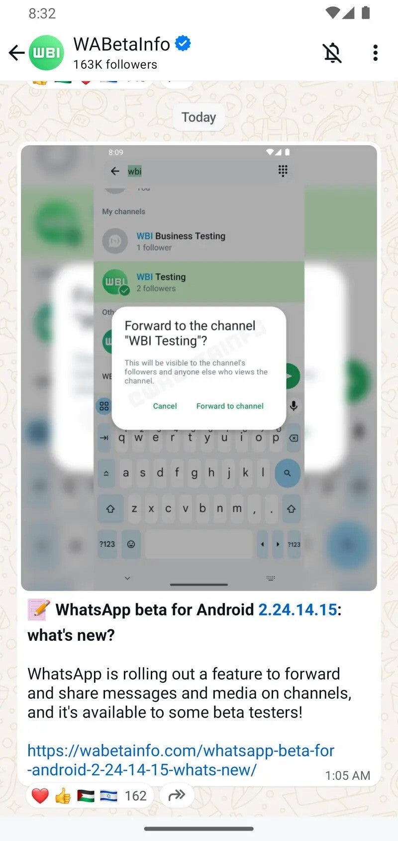 Bazı beta kullanıcıları mavi onay işaretinin zaten açık olduğunu görebilir.  - WhatsApp Onaylı rozeti Meta'ya yeni mavi renkte taşınıyor