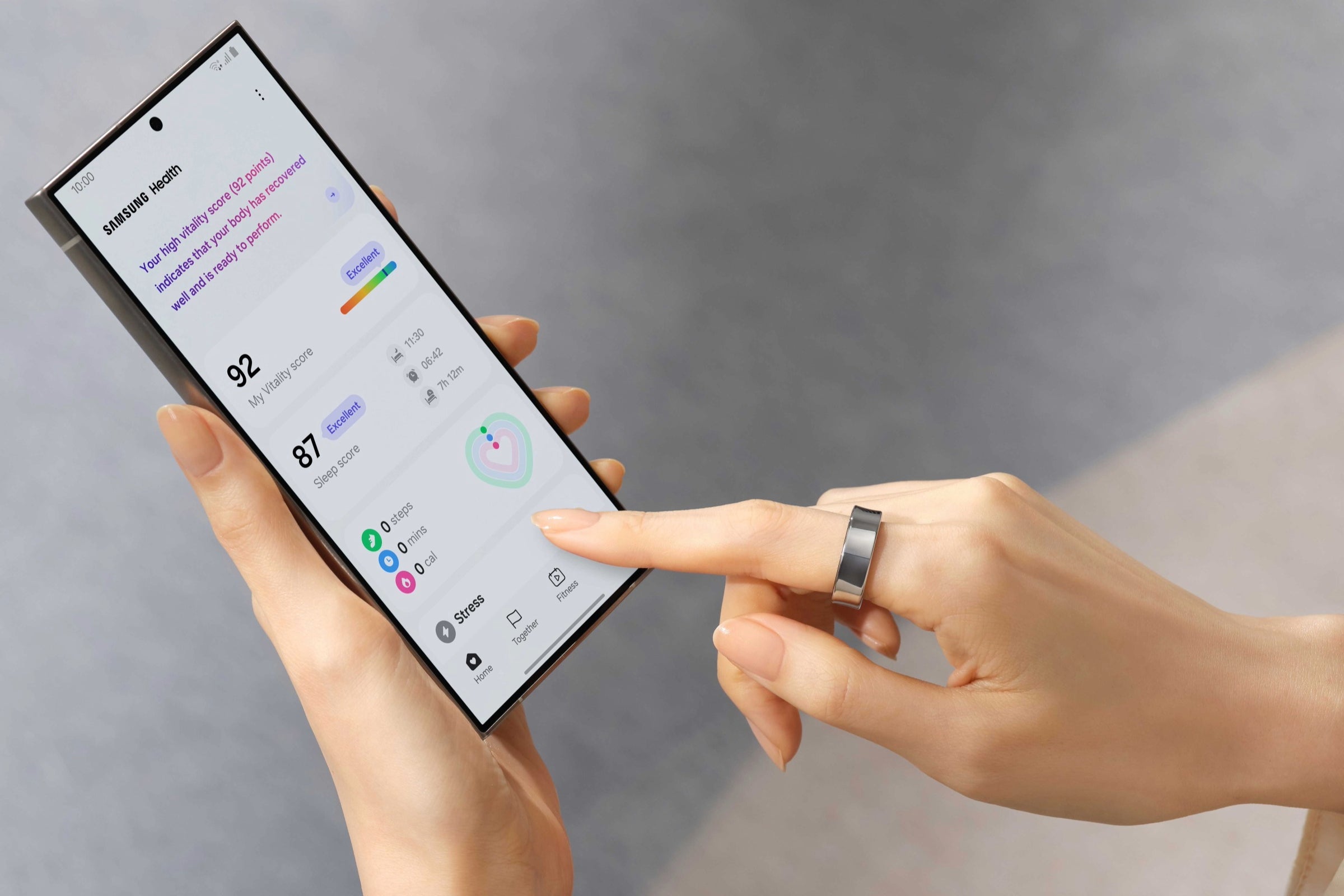 All your data and insights seamlessly come together in Samsung Health. | Image credit – Samsung - Samsung Galaxy Ring is official: Big power in a tiny package